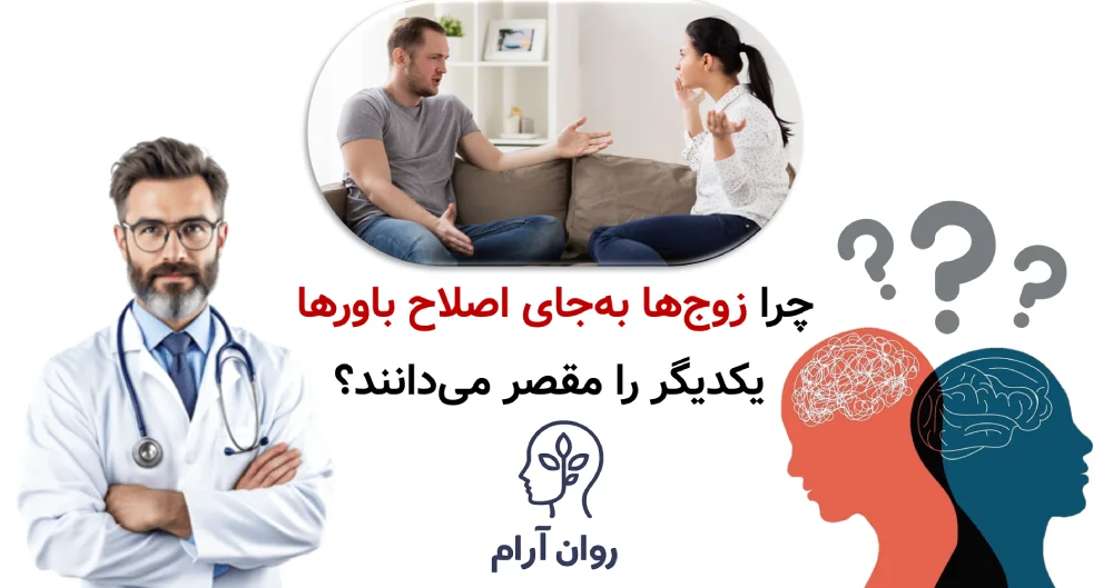 چرا زوجها بهجای اصلاح باورها، یکدیگر را مقصر میدانند؟
